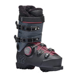 K2 BFC Women's 95 BOA® ski boot features a black and burgundy color scheme with a distinctive design.