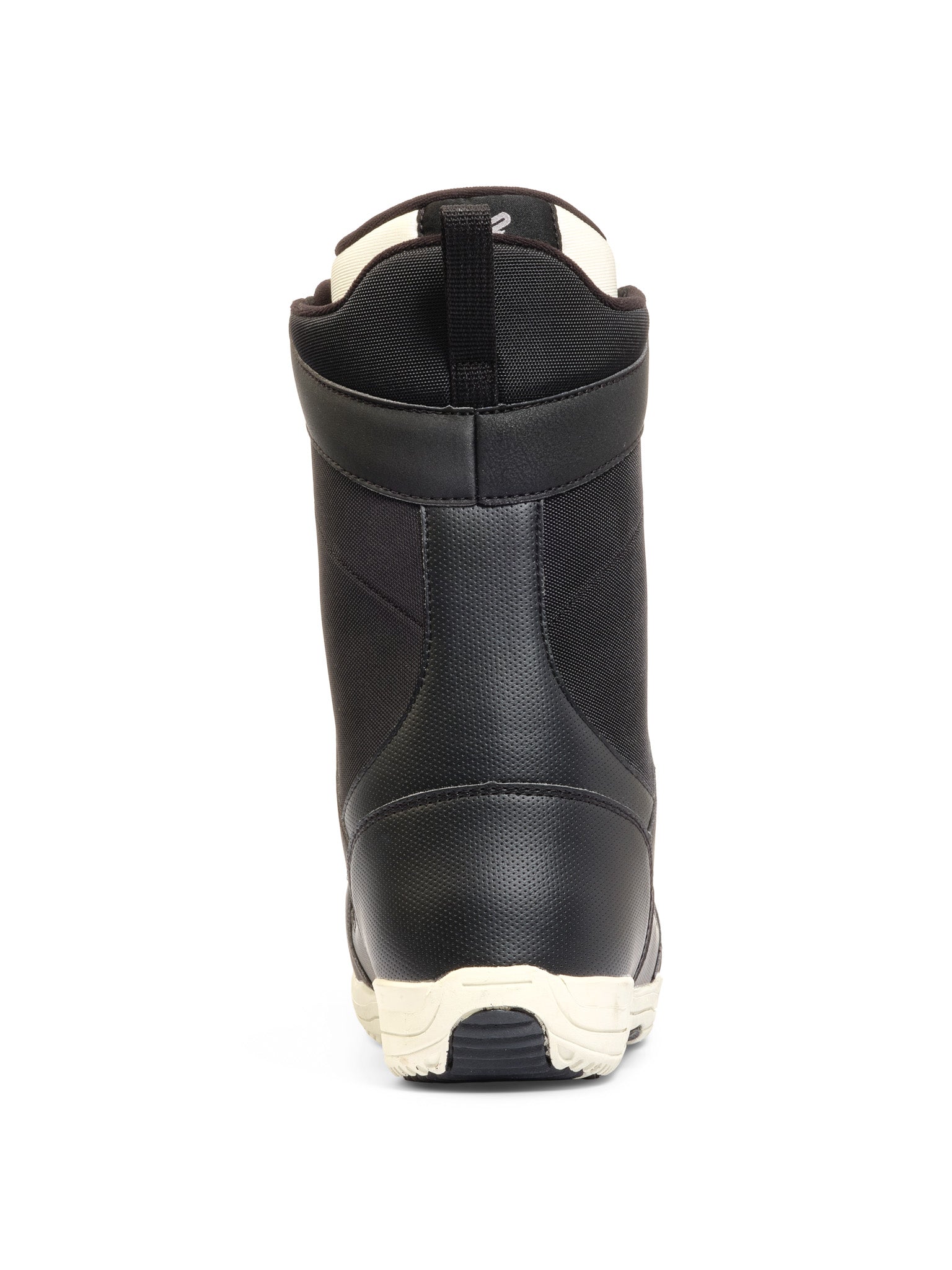 K2 Women's Belief snowboard boot, black with white sole and textured panels.