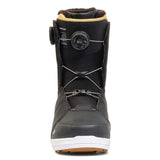 Black and white K2 Contour snowboard boot features a BOA lacing system.