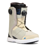 K2 Women's Contour snowboard boot, featuring a black and white design with Boa lacing system.