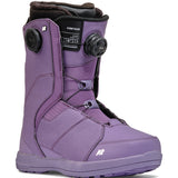 Purple K2 Women's Contour snowboard boot features a BOA lacing system and distinctive design.