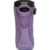 Purple K2 Contour snowboard boot with black accents and a visible rear dial.