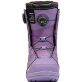 Purple K2 Contour snowboard boot features BOA lacing and a streamlined design.
