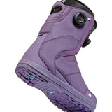Purple K2 Contour snowboard boot features a BOA lacing system and textured sole.