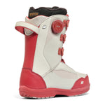 White K2 Cosmo snowboard boot features a gray K2 logo and BOA lacing system.