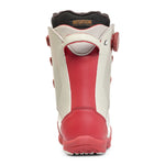 K2 Cosmo snowboard boot, white and gray design with red accents.