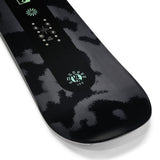 K2 Embassy snowboard, 2025 model, features a dark green and black design.
