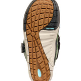 Green and brown K2 Evasion snowboard boot with a textured sole and Boa lacing system.