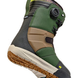 Black and green K2 Evasion snowboard boot with Boa lacing system and textured sole.
