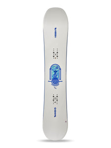 K2 Extravision Snowboard 2025 - Whte/Blue Angle 1