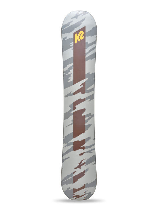 K2 Gateway POP Snowboard 2025 - White/Yellow/Grey Angle2