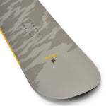 K2 Gateway POP snowboard, 2025 model, features a distinctive graphic pattern and vibrant yellow accents.