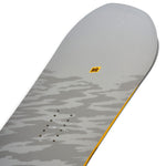 K2 Gateway POP snowboard features a camouflage pattern and yellow graphic.