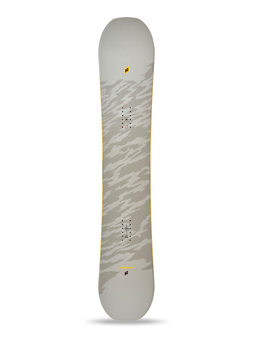 K2 Gateway POP Snowboard 2025 - White/Yellow Angle1