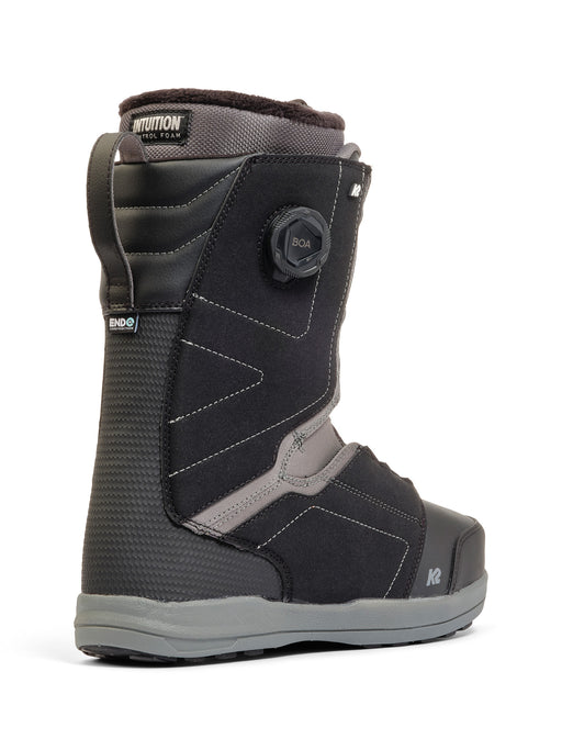 K2 Men's Hanford Snowboard Boot 2025 - Black/grey Angle2