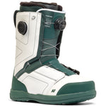 Green K2 Hanford snowboard boot with BOA lacing system and white accents.