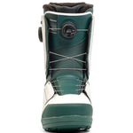K2 Hanford 2025 snowboard boot in green and white with Boa lacing system.