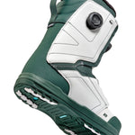 K2 Hanford snowboard boot, green and white colorway with BOA lacing system.