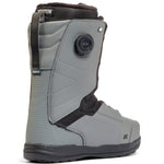 K2 Hanford 2025 snowboard boot features a black and gray colorway with a Boa dial closure.