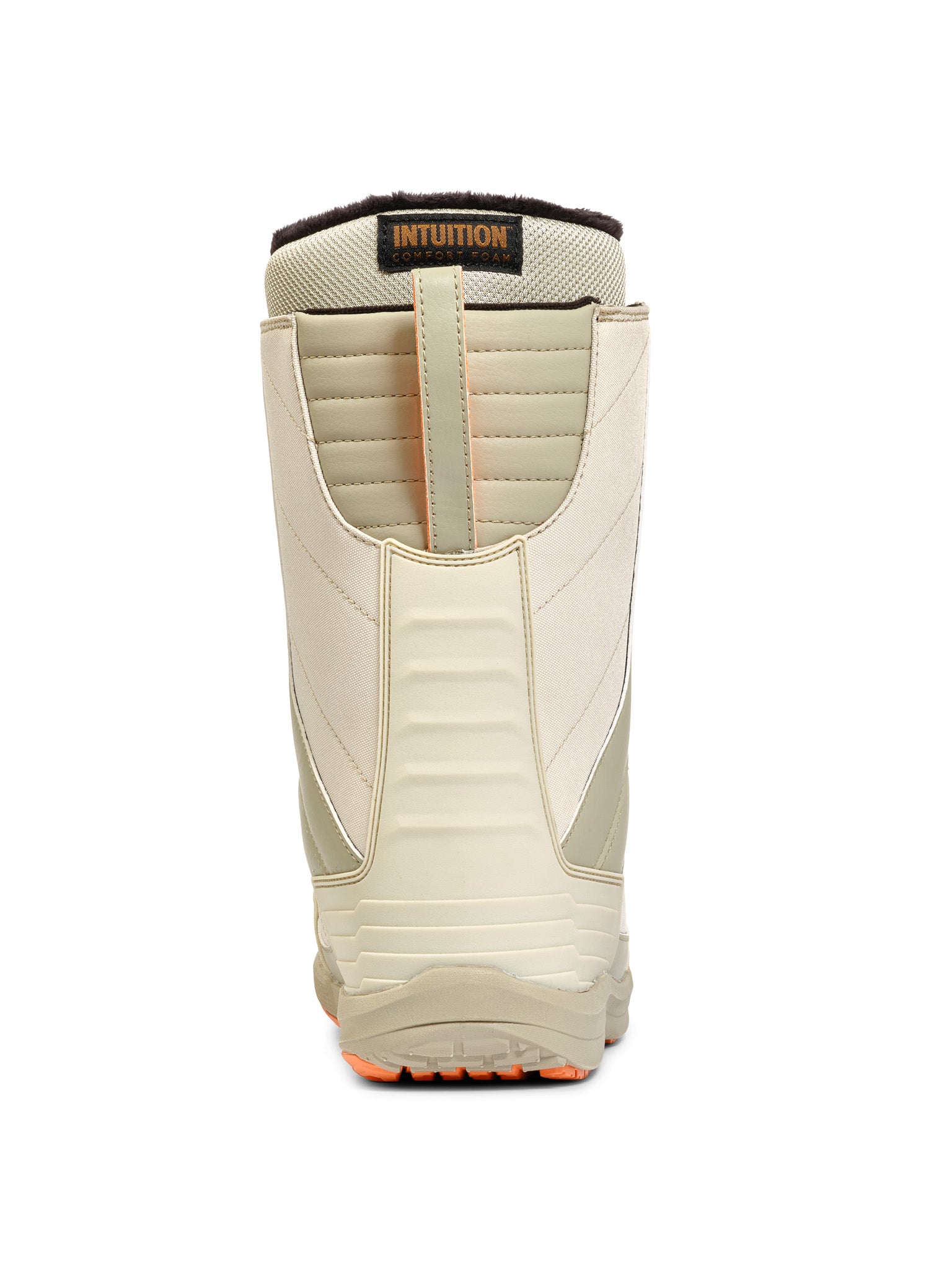K2 Women's Haven snowboard boot, 2025 model, features a gray upper with orange accents.