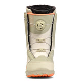 K2 Haven 2025 women's snowboard boot features a beige upper with orange accents and a BOA lacing system.