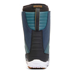 K2 Haven 2025 women's snowboard boot features a dark blue and black colorway with a white sole.