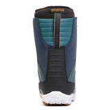 K2 Haven 2025 women's snowboard boot features a dark blue and black colorway with a white sole.