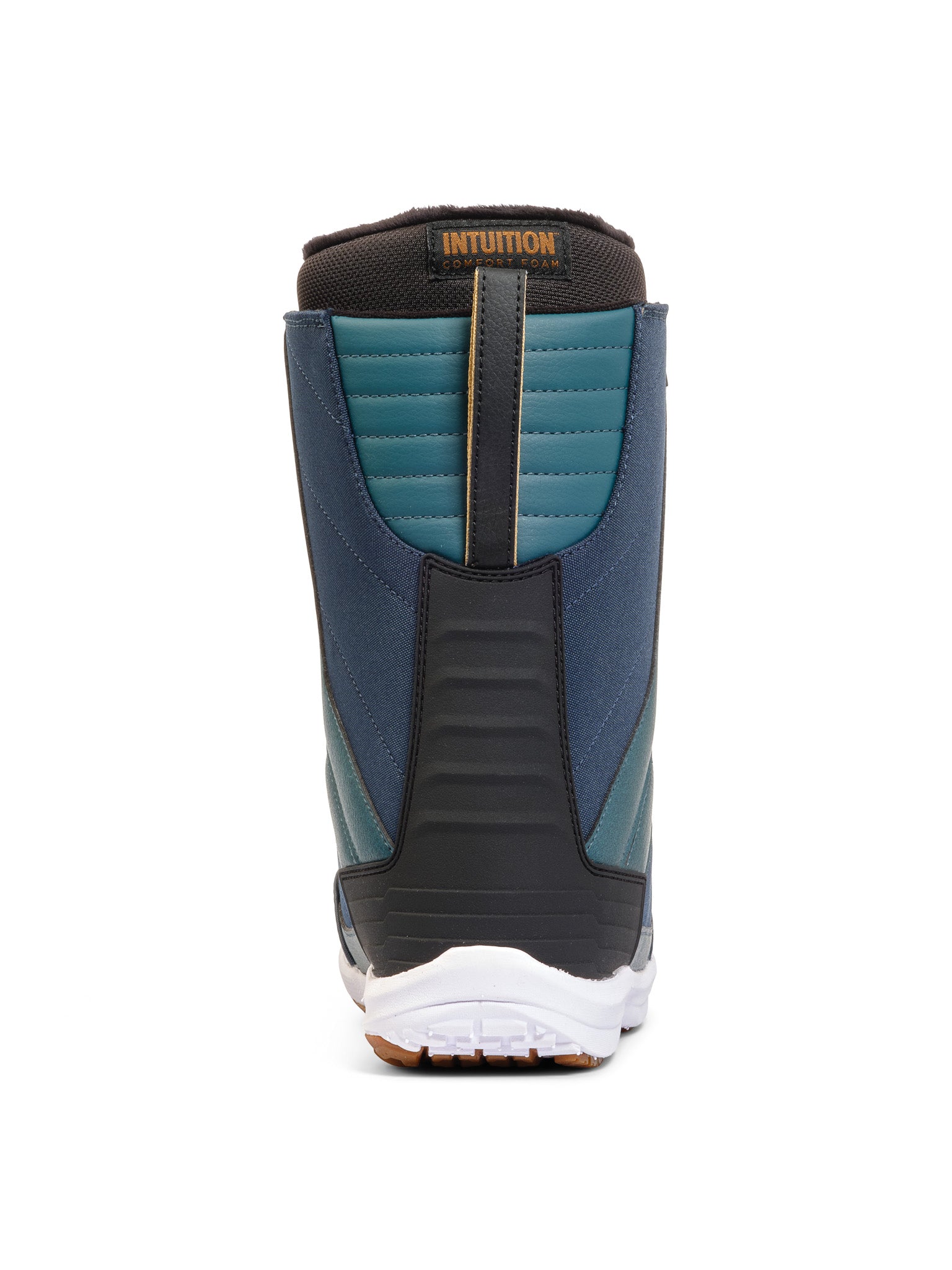 K2 Haven 2025 women's snowboard boot features a dark blue and black colorway with a white sole.