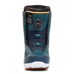 K2 Women's Haven snowboard boot, a teal-blue design with black accents and a BOA lacing system.