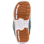 K2 Haven 2025 women's snowboard boot features a green upper with a brown heel and white sole.