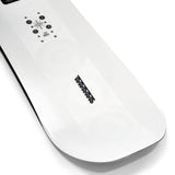 K2 Hypnotist snowboard features a white base with red and black graphics.