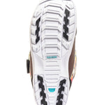 K2 Women's Kinsley snowboard boot, 2025 model, features a multi-color upper and black rubber sole.