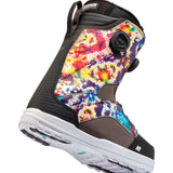 Vibrant, tie-dye K2 Women's Kinsley Snowboard Boot 2025 features a Boa lacing system.