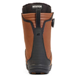 Brown K2 Kinsley snowboard boot with black accents and a textured sole.