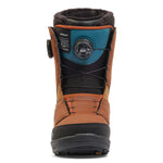 K2 Kinsley snowboard boot features a brown and black colorway with BOA lacing system.