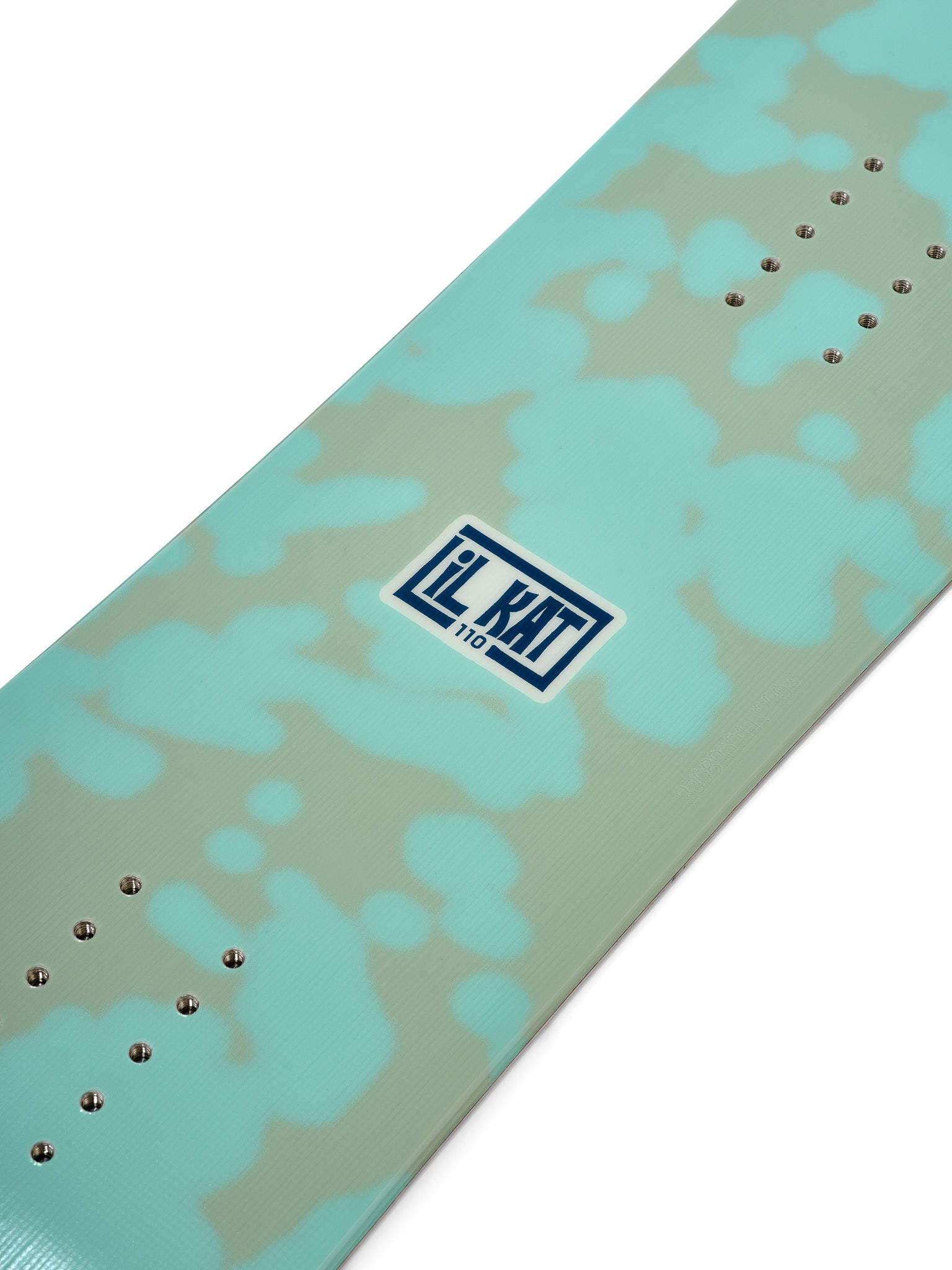 K2 Junior's Lil Kat snowboard features a green design with white graphics.