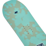 K2 Lil Kat snowboard, a vibrant green, designed for junior riders.