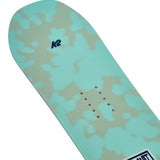 K2 Lil Kat snowboard, a vibrant green, designed for junior riders.
