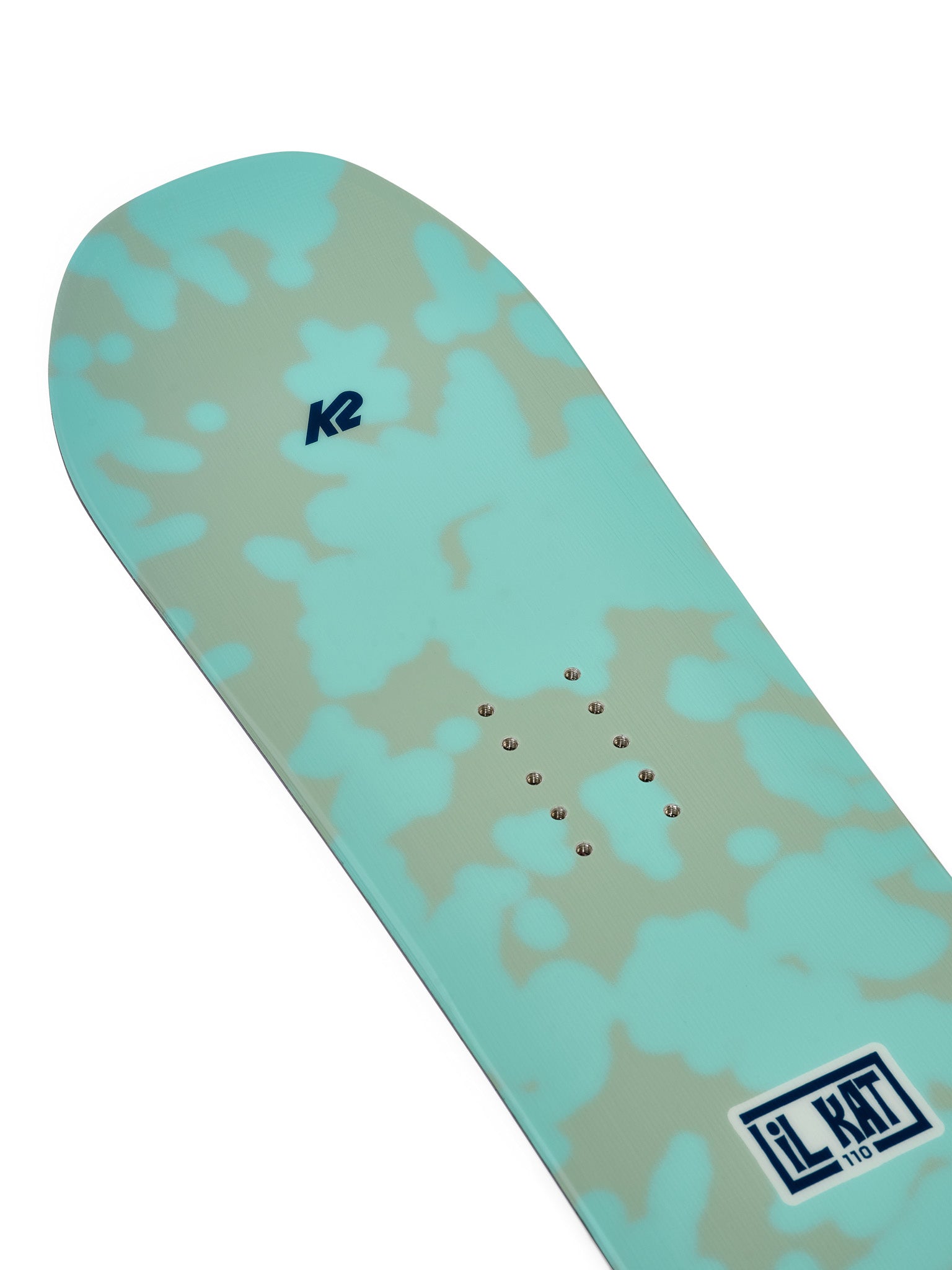 K2 Lil Kat snowboard, a vibrant green, designed for junior riders.