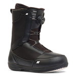 Black K2 Market snowboard boot features a black exterior and a BOA lacing system.