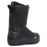 Black K2 Market snowboard boot features a streamlined design and subtle branding.