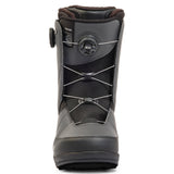 Black K2 Maysis snowboard boots feature a BOA lacing system and a streamlined design.