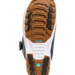 K2 Maysis 2025 snowboard boots feature a white and brown color scheme with a textured sole.