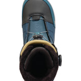 K2 Maysis 2025 snowboard boots feature a blue and black color scheme with Boa lacing.