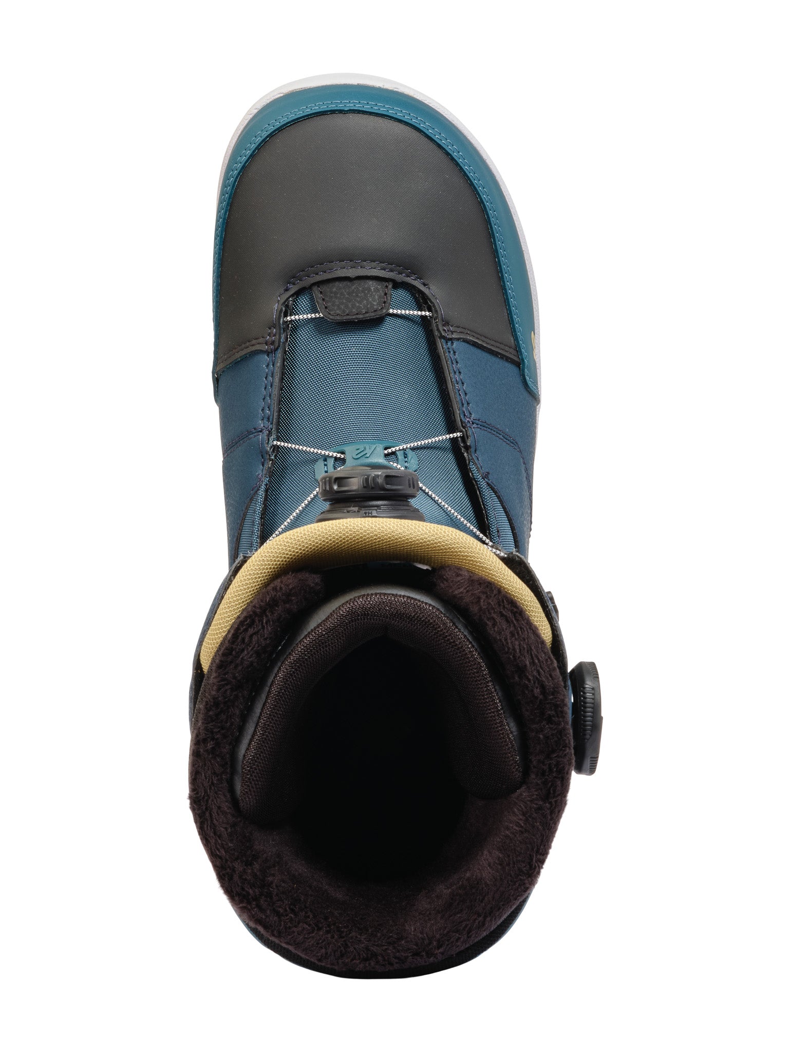 K2 Maysis 2025 snowboard boots feature a blue and black color scheme with Boa lacing.