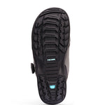 K2 Maysis snowboard boots feature a black upper with teal accents and a textured sole.