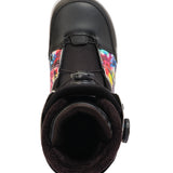 K2 Maysis 2025 snowboard boots feature a vibrant, multi-colored design with black accents.