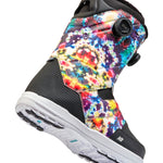 Vibrant, multi-colored K2 Maysis snowboard boots feature a BOA lacing system and black accents.