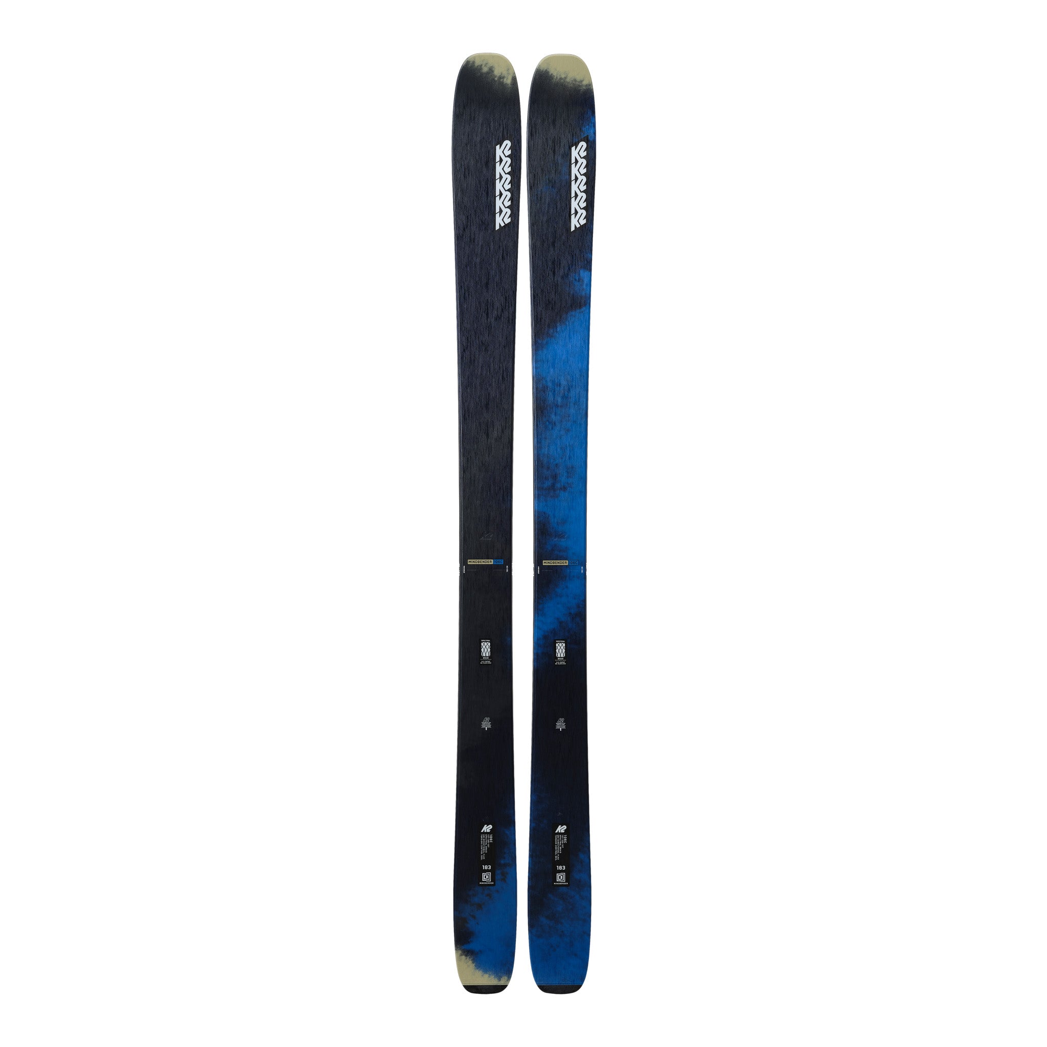 blue k2 pontoon skis for sale Mindbender 106 C W solid sidewalls and a Triaxial Braided core K2 Reckoner 92 W (Ski