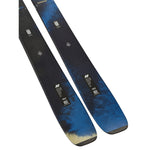 K2 Mindbender 106C skis feature a distinctive blue and white design.